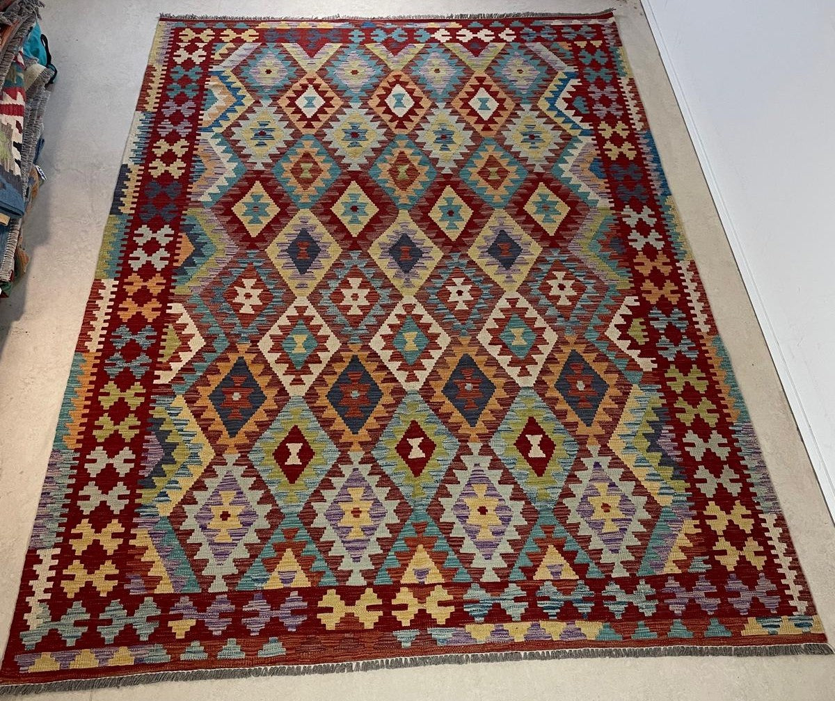 Handgeweven Kelim 201 x 298 CM