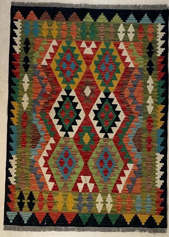 Handgeweven Kelim 101 x 148 CM