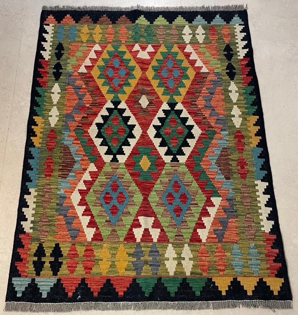 Handgeweven Kelim 101 x 148 CM